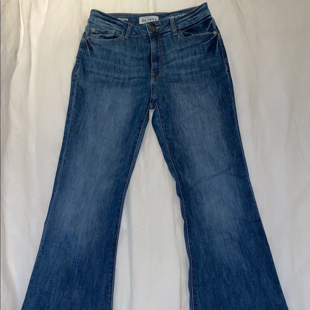 DL1961 Wide Leg Jeans Dark Denim